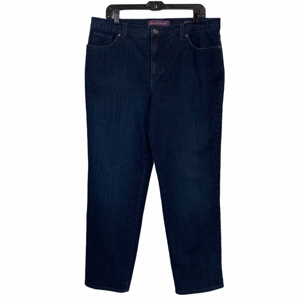 GLORIA VANDERBILT 16 Dark Wash Blue Jeans